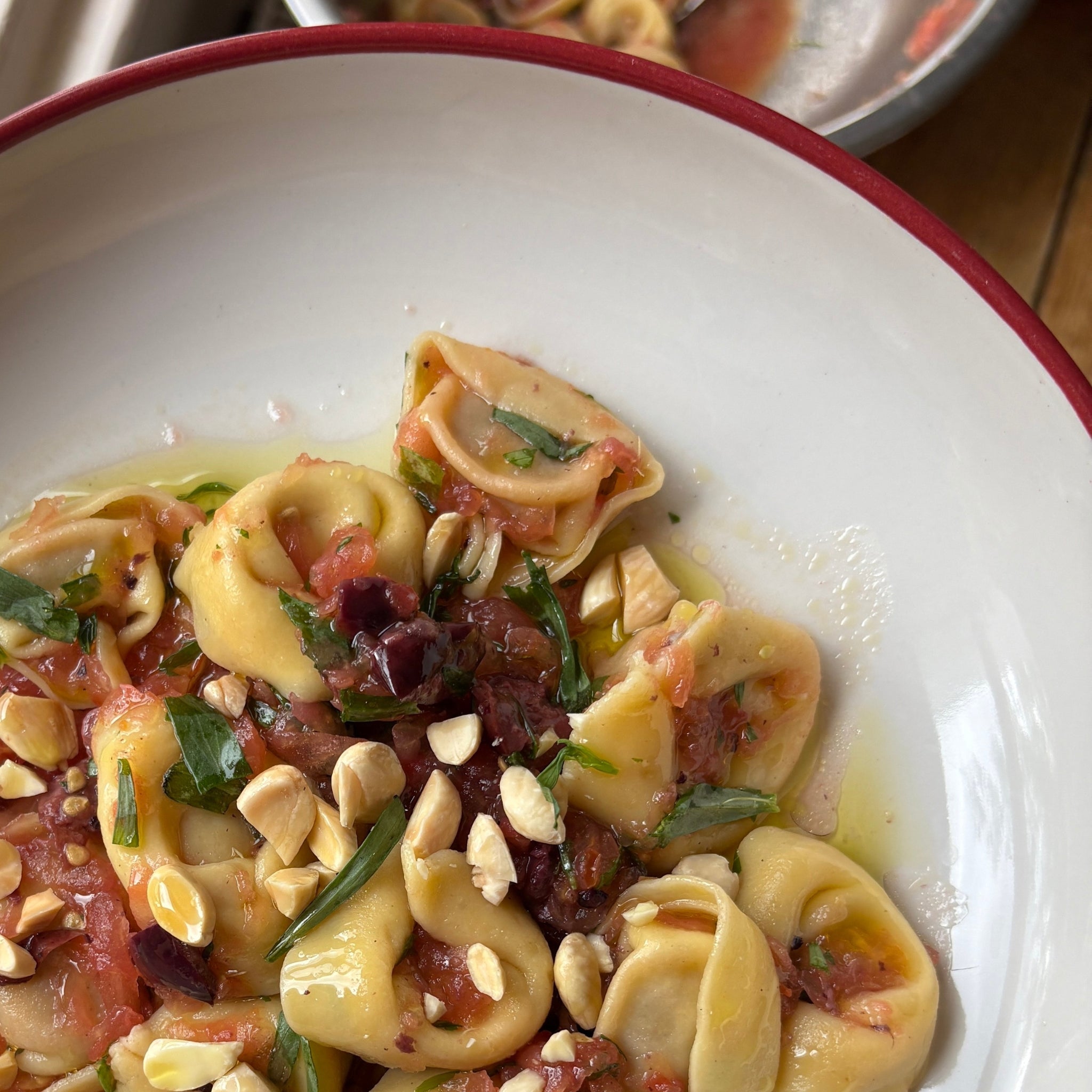 No-Cook Sauce with Tortelloni