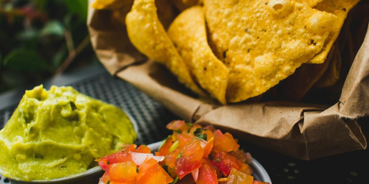 chips with guac and salsa