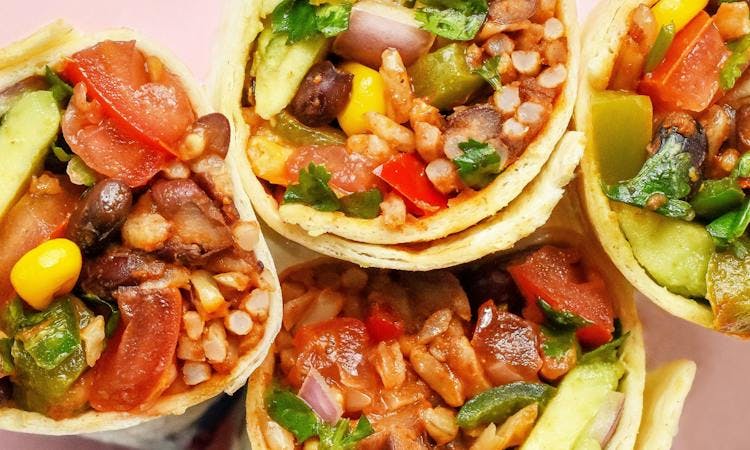 Vegan Bean + Rice Burrito Wraps image