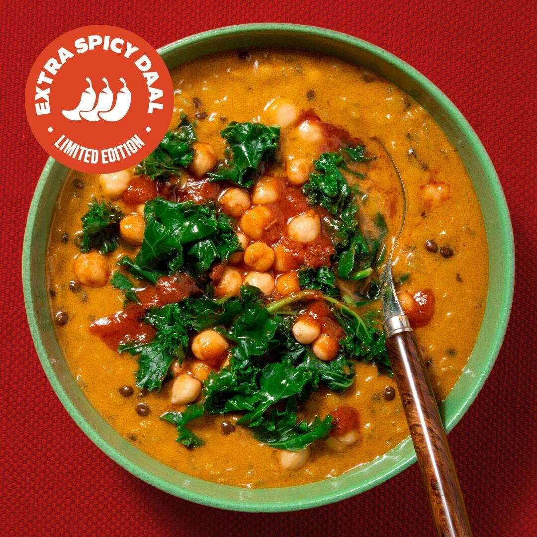 Spicy Kale and Chickpea Daal