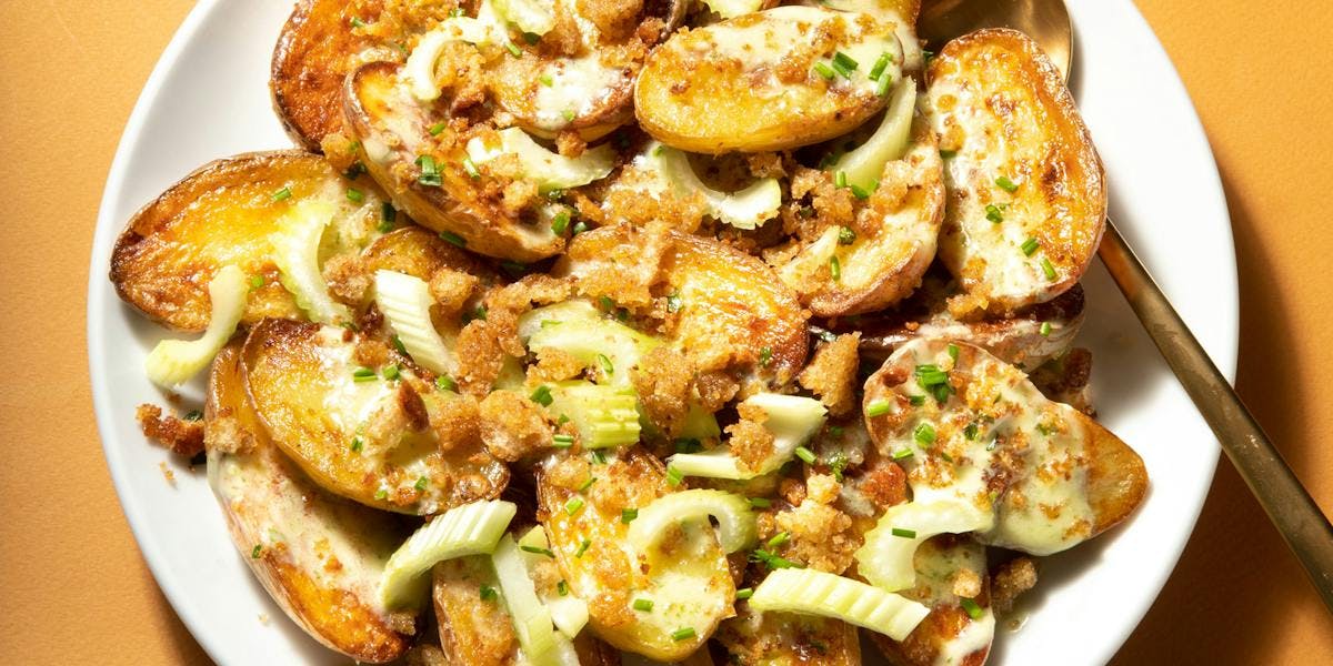 Crispy Potato and Wild Garlic Salad image