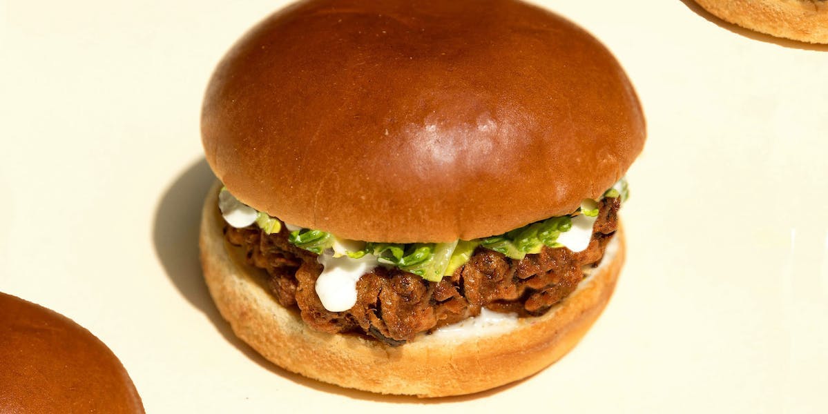 vegan fried chicken burger