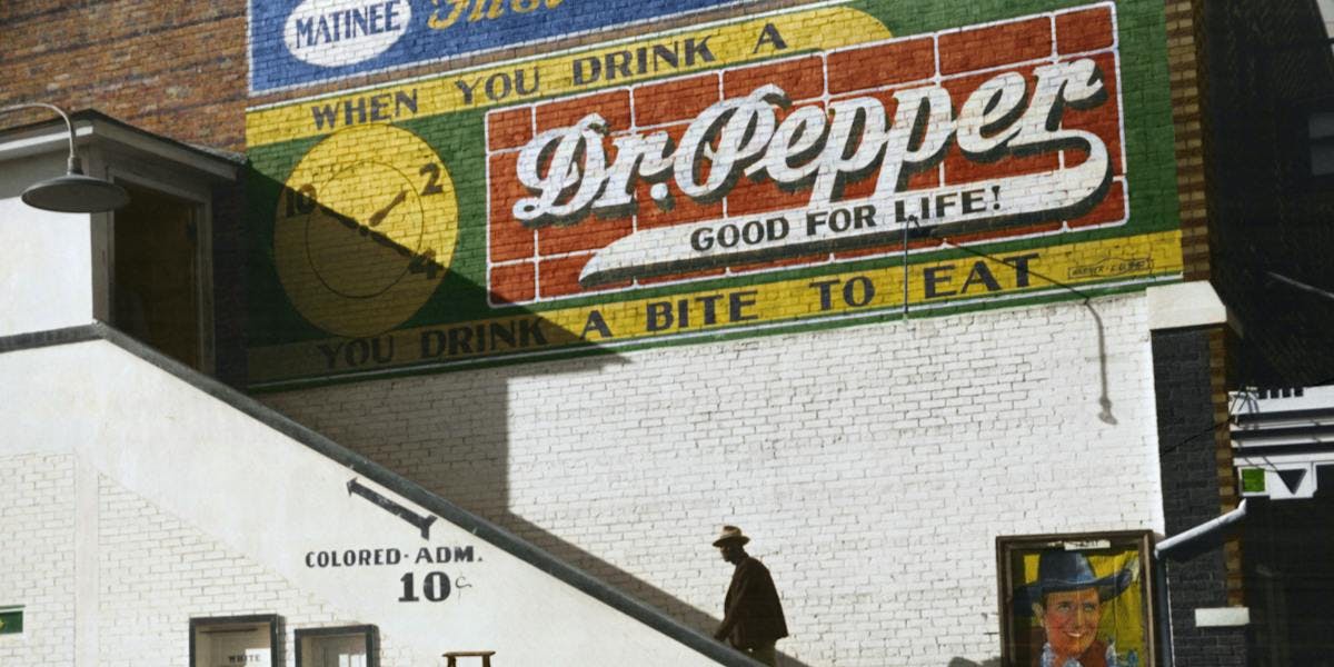Dr Pepper mural 
