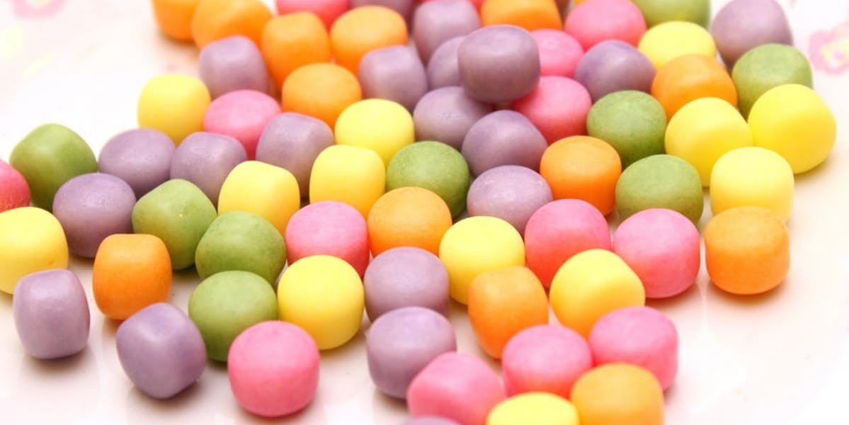 colourful sweets on a plate