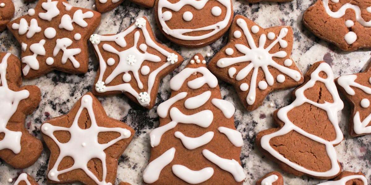 iced gingerbread shapes