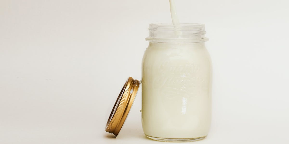 plant-milk in jar