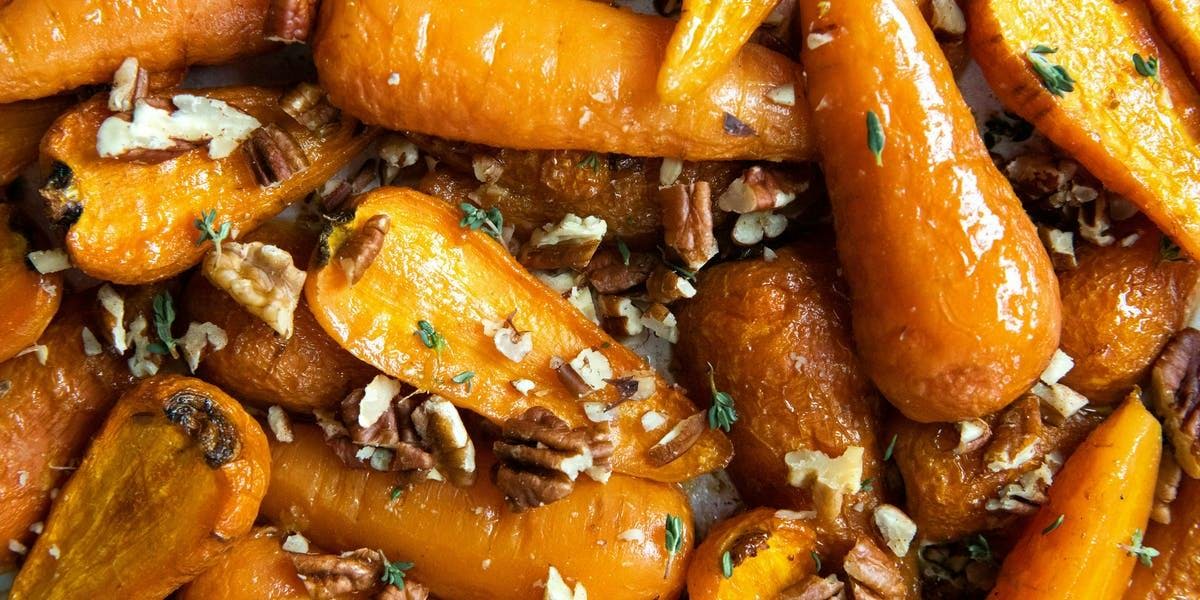 maple ginger roast carrots