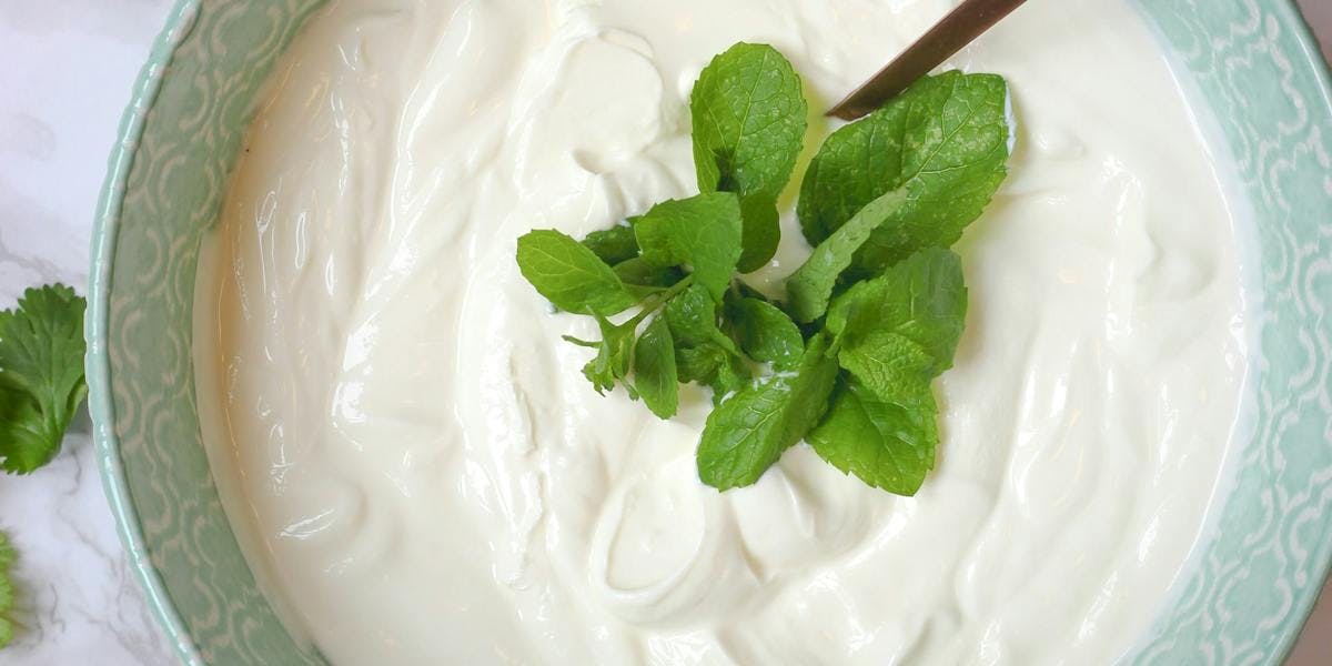 a bowl of labneh