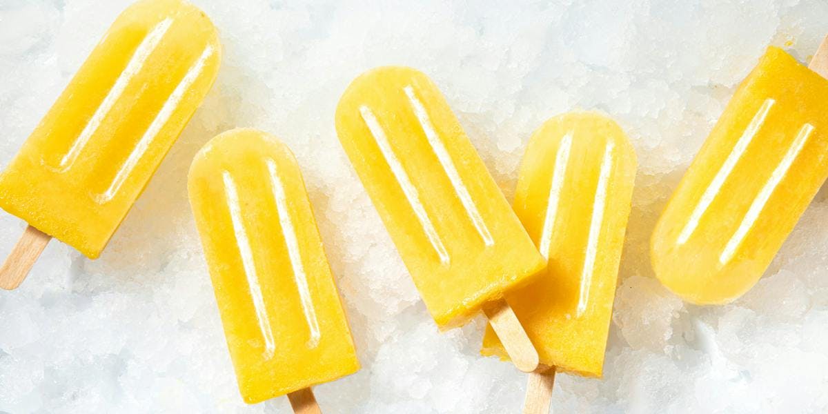 Mango and Lime Ice Lollies