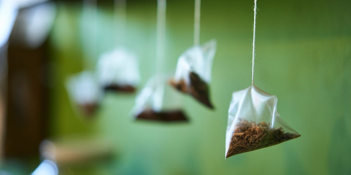 hanging tea bags