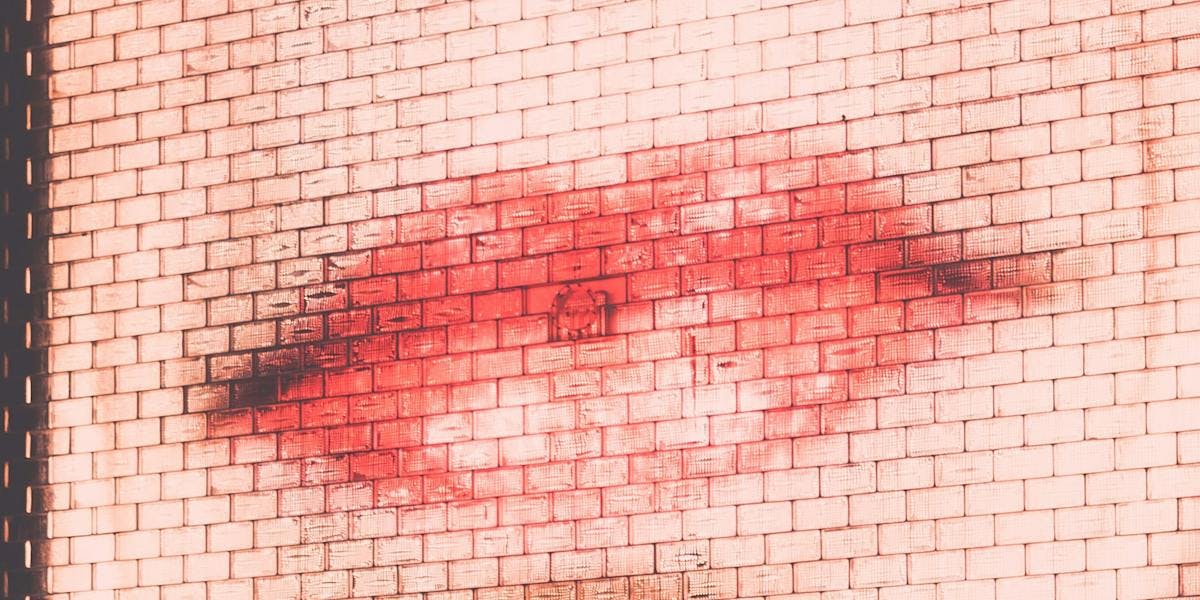 lips projected on a giant wall