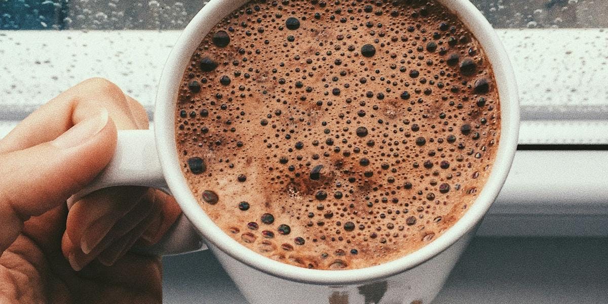a mug of hot chocolate 