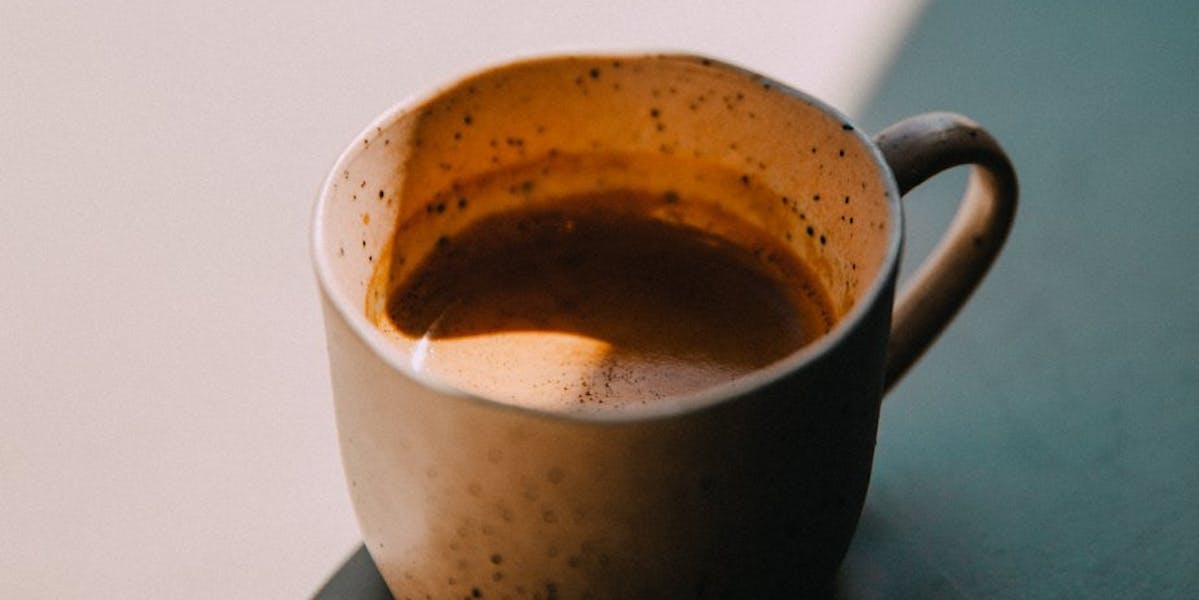 coffee in ceramic mug