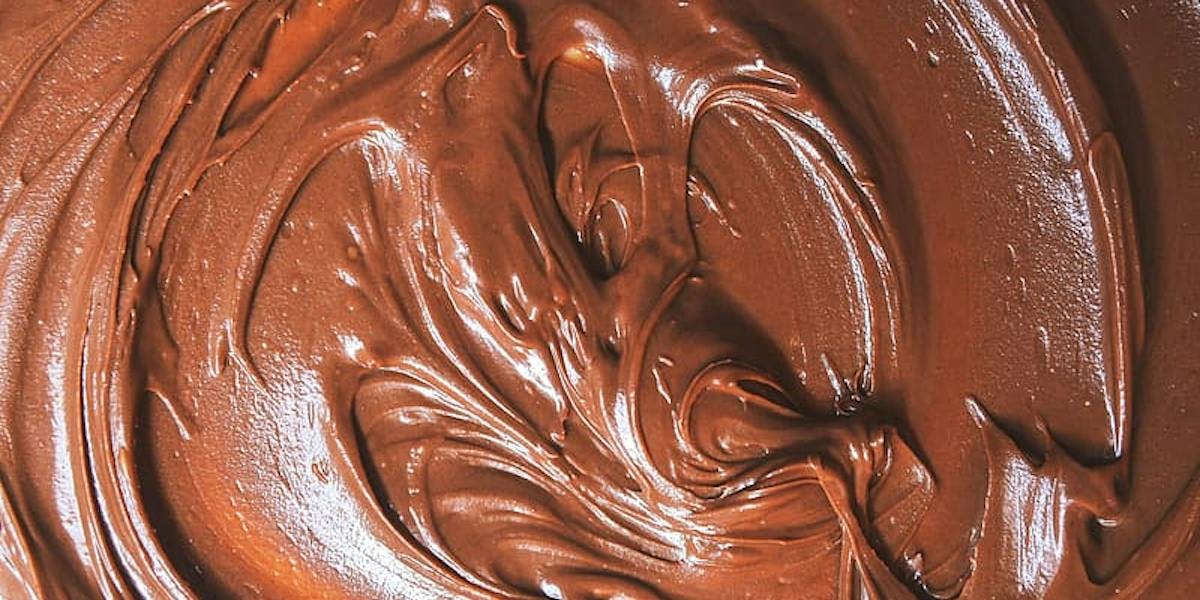 chocolate batter in mixing bowl